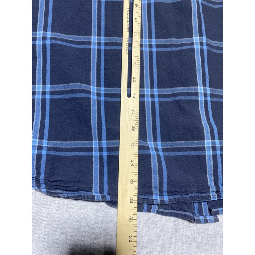 Carhartt Shirt Mens XXXL Blue Loose Plaid Chore Chamois Workwear Construction - Picture 8 of 9